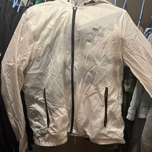 Lacoste White Windbreaker